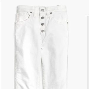 NWT Madewell High-Rise Skinny Jeans in Pure White